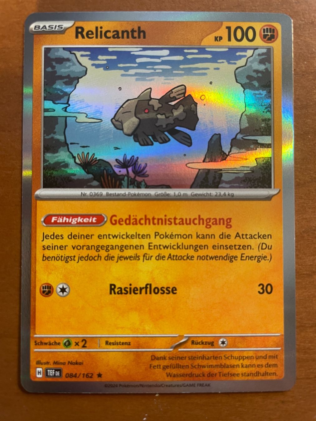 Pokémon Carte collezionabili: Pokemon Relicanth Holo (Versand gratis) – Nuovo (secondo la descrizione) da Chur venduto da Angerson