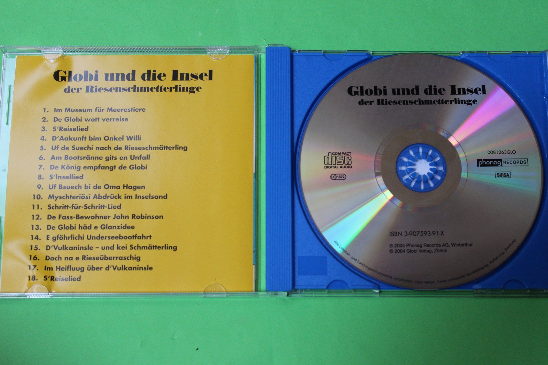 CD: Globi und die Insel der Riesenschmetterlinge CD 2004 – Usato da Tübach venduto da JamesStone 3