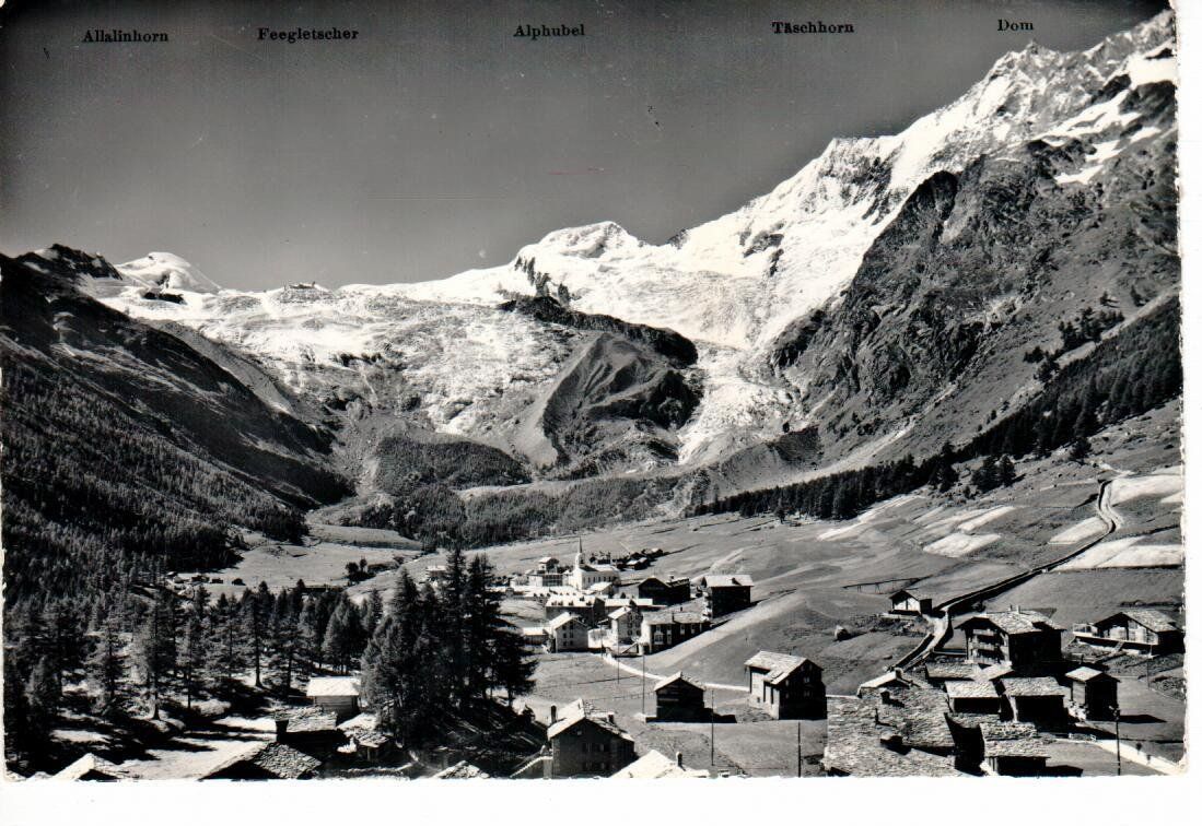Ansichtskarten: Saas-Fee – Gebraucht aus Wolhusen von Curver9