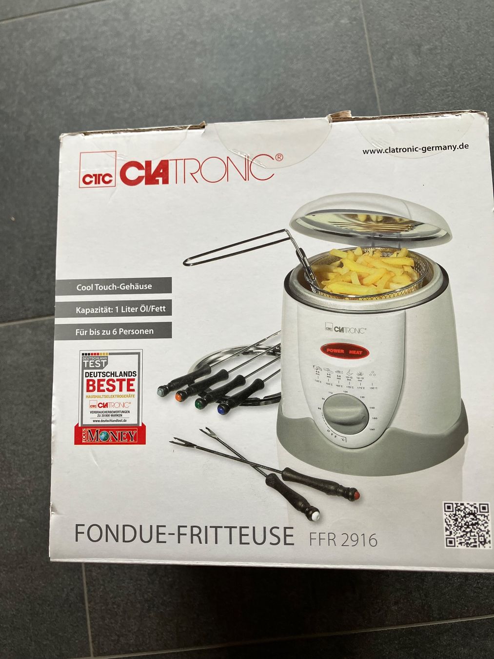 Appareils de cuisine: Fritteuse Clatronic FFR 2916 neu mit Zubehör – Neuf avec emballage d'origine à Münchenwiler par reneporchet 2