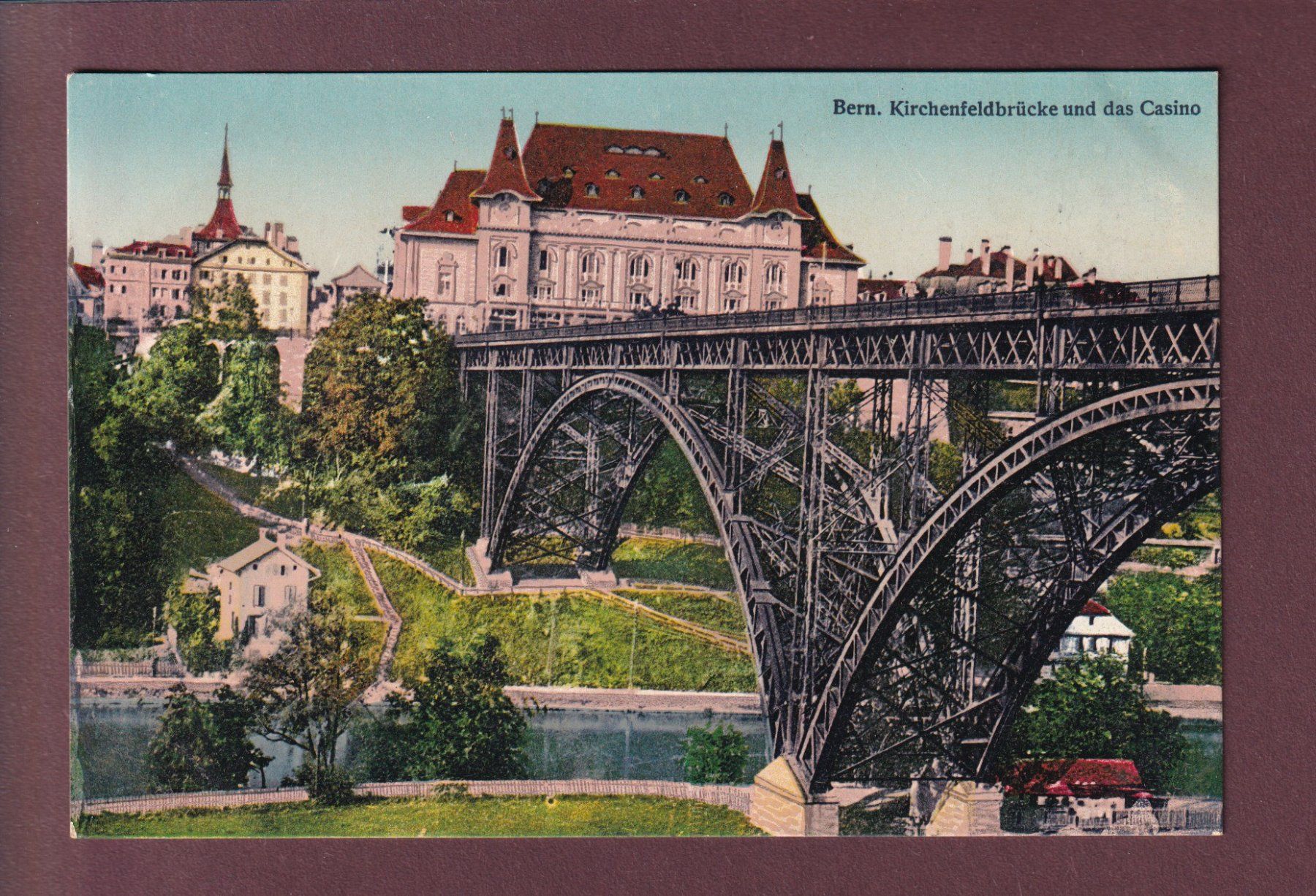 Cartoline postali: BERN - Kirchenfeldbrücke - Casino – Usato da Pully venduto da nicecards