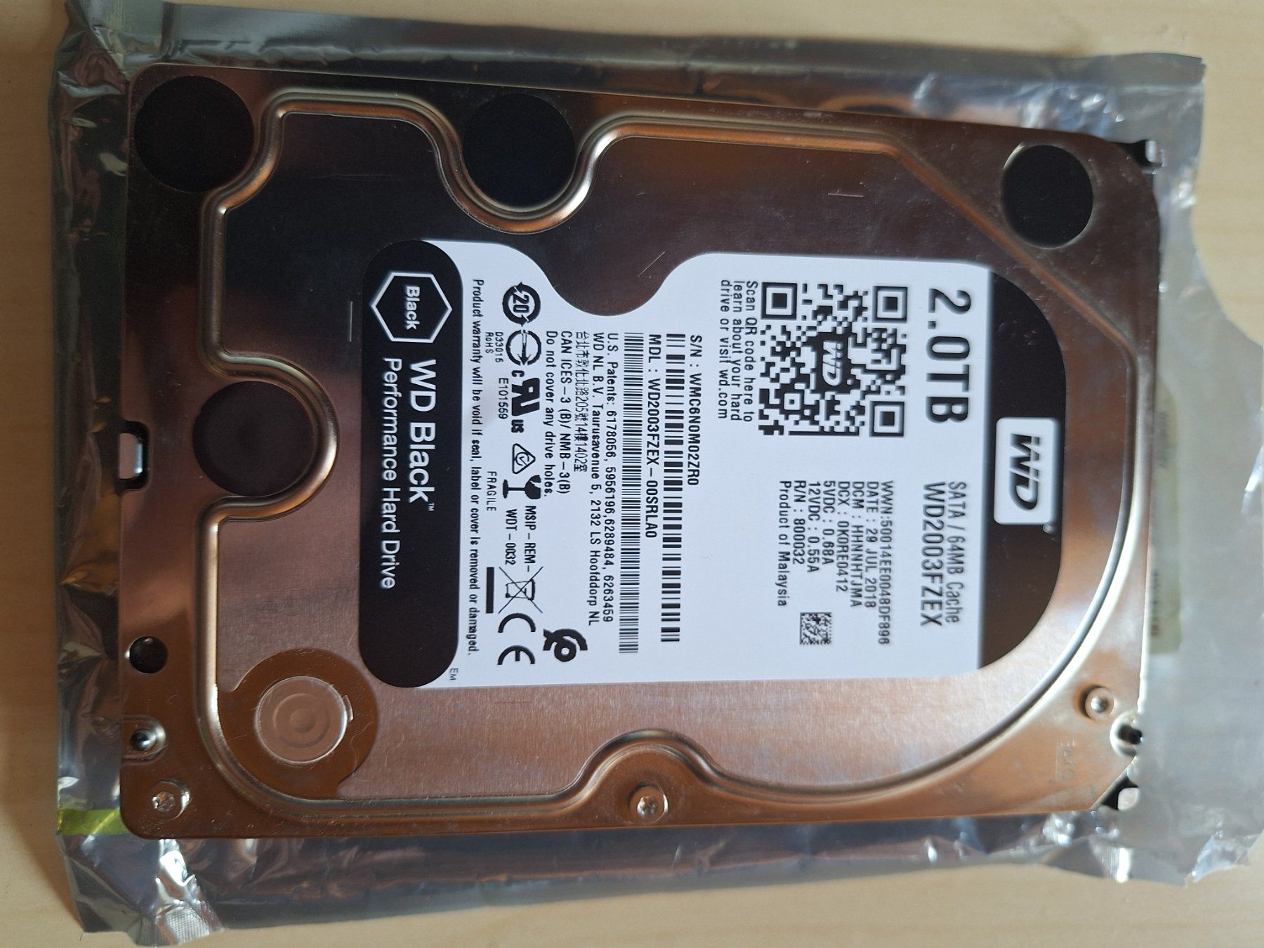 Western Digital Dischi rigidi: WD Black 2 To 3,5" SATA – Usato da Travers venduto da sar_d67b