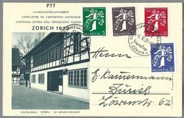 1939, FDC LANDI ZÜRICH,  F/I Z/228,237z,230-231