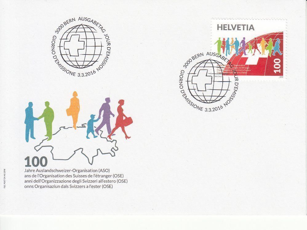 Tutti i francobolli: CH Ausgaben 1 / 2016 FDC – Usato da Bürglen TG venduto da StampGraf 3