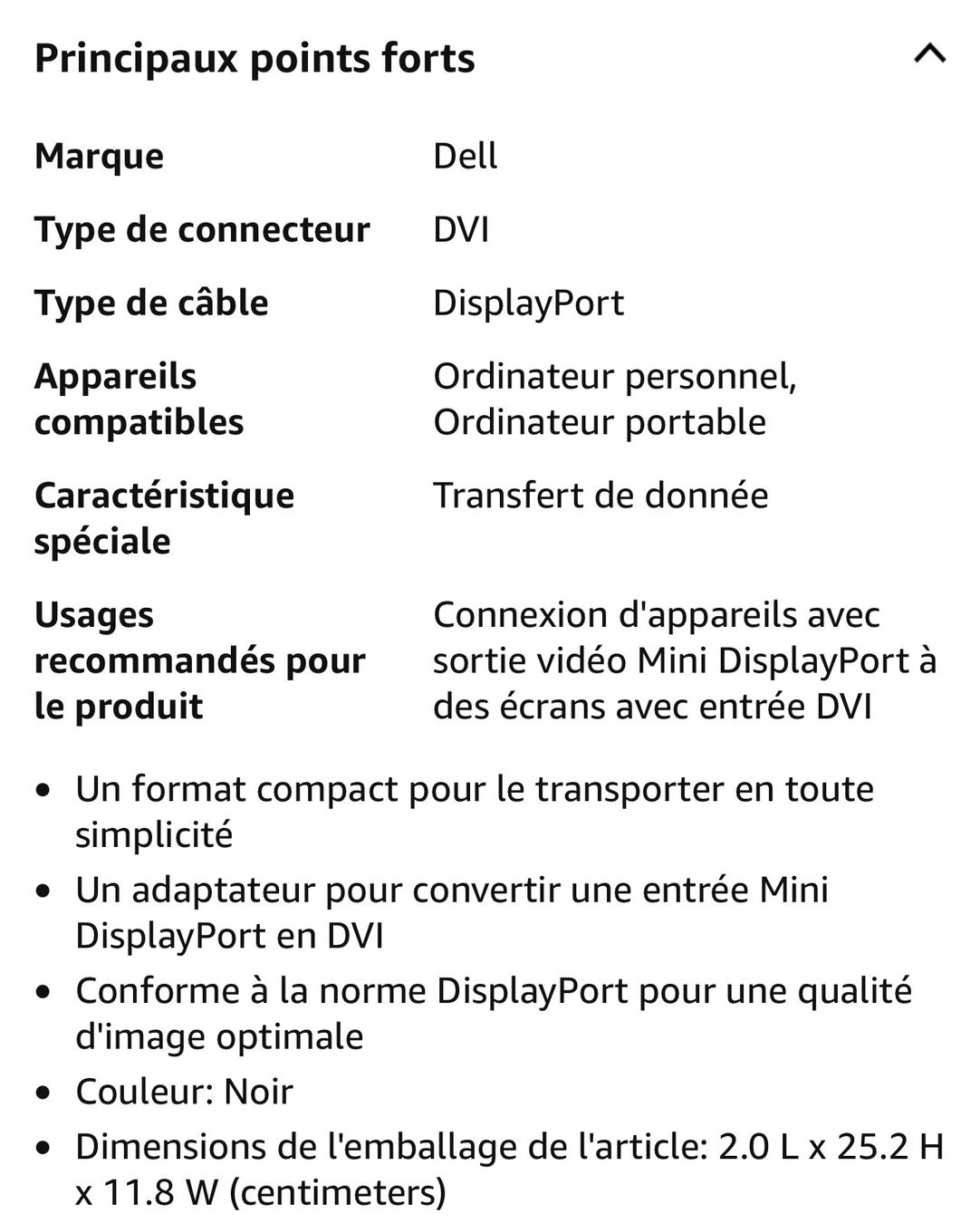 Dell Unità & Adattatore: Dell Adapter Mini DisplayPort auf DVI – Usato da Basel venduto da La.Bonne.affaire 6