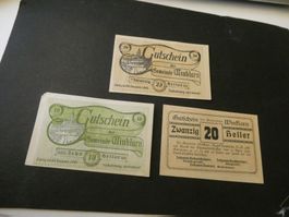 Oesterreich, Winklarn - Notgeldscheine