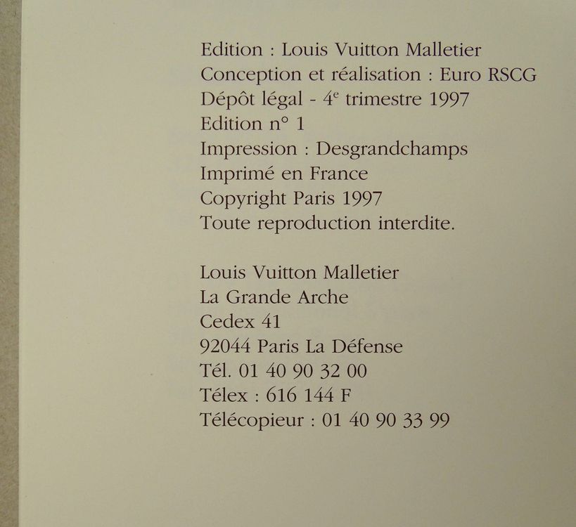 Louis Vuitton (Malletier a Paris): Le Catalogue by Louis Vuitton