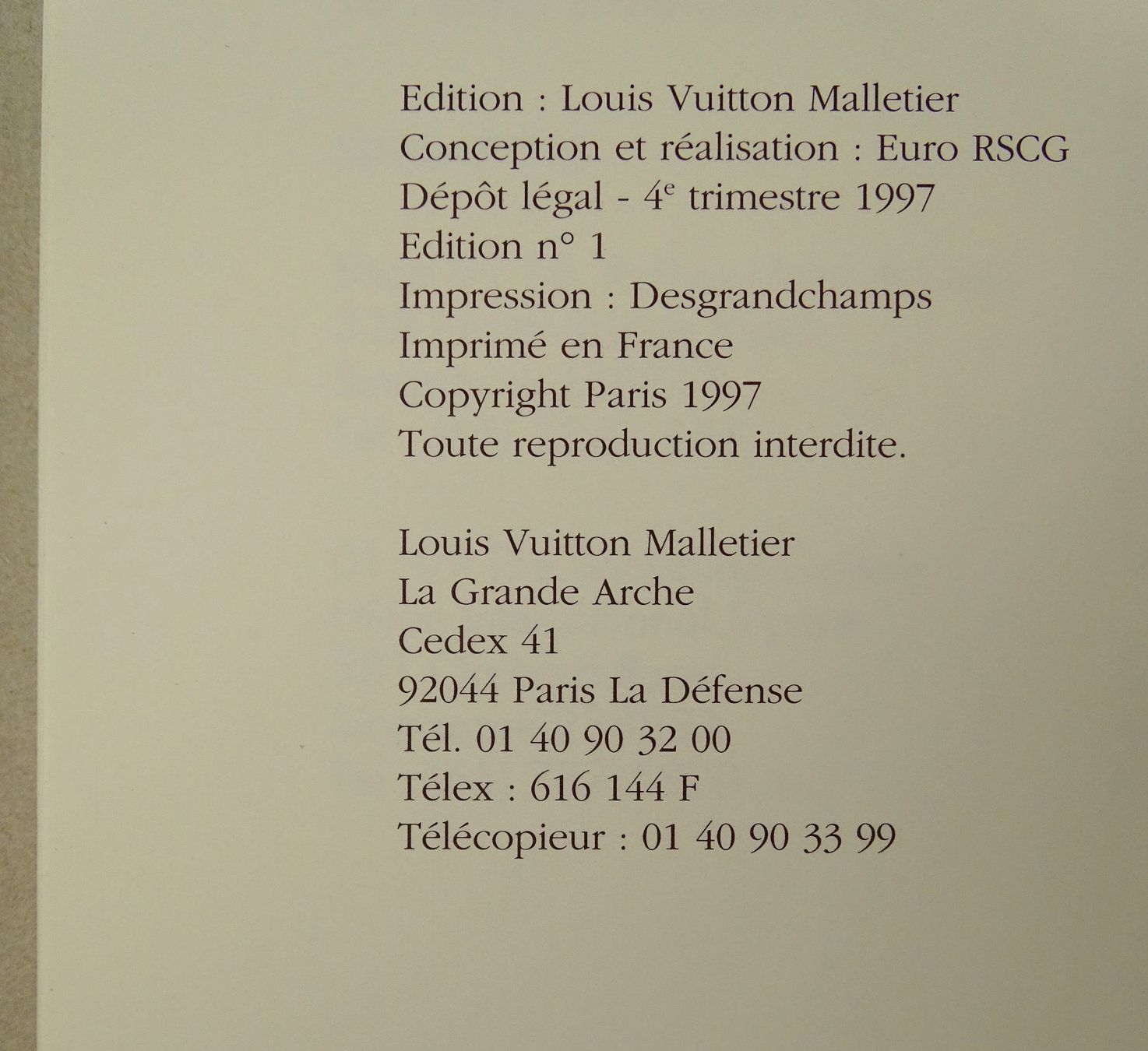 Libri: LOUIS VUITTON LE CATALOGUE 1997 – Usato da Grüningen venduto da Kartensammler 6