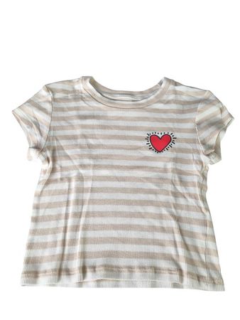 Kindertshirt Beige mit Herz
