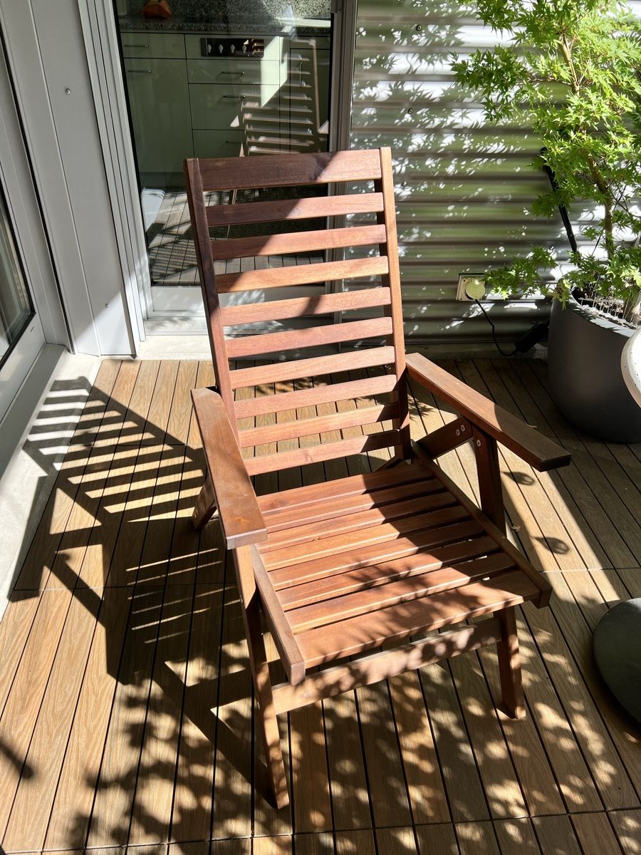 Ikea Stühle: Holz-Liegestuhl mit Polster – Gebraucht aus Zürich von Mariesieger 6