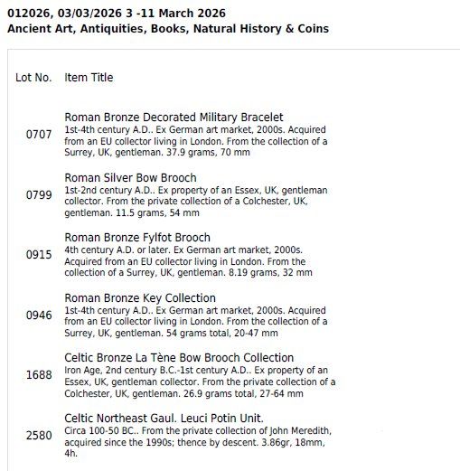 Spille & Fermagli: Celtic bronze La Tène Bow Brooch – Usato da La Sarraz venduto da classicworldcoins 2