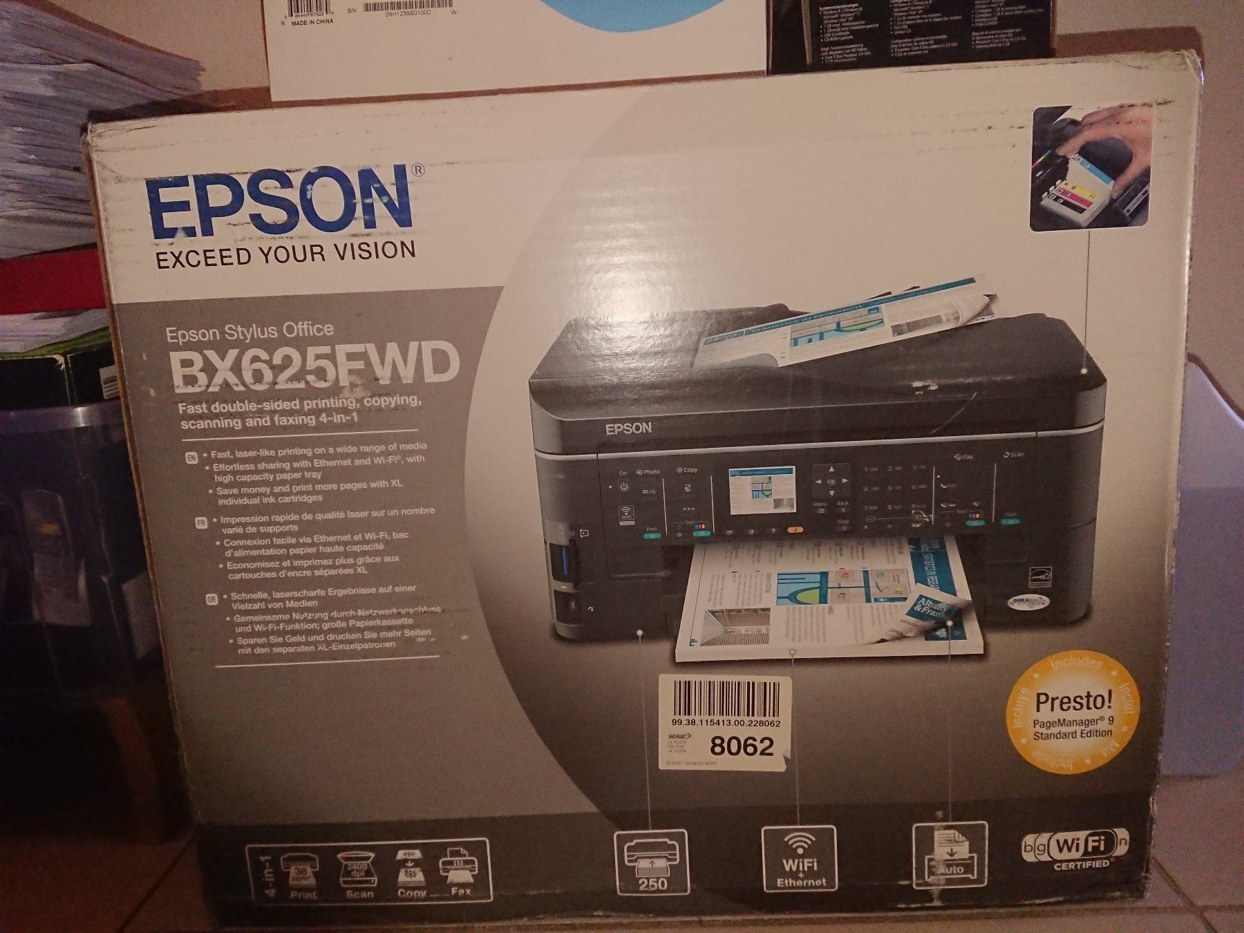 Epson Stampanti: Drucker Epson BX625FWD – Nuovo e nell'imballaggio originale da Büren an der Aare venduto da creazioneshop 1