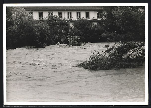Cartoline postali: Langenthal, Ortspartie bei Hochwasser um – Usato da Berlin venduto da bartko-reher