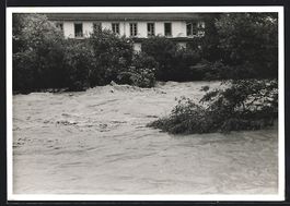 Langenthal, Ortspartie bei Hochwasser um