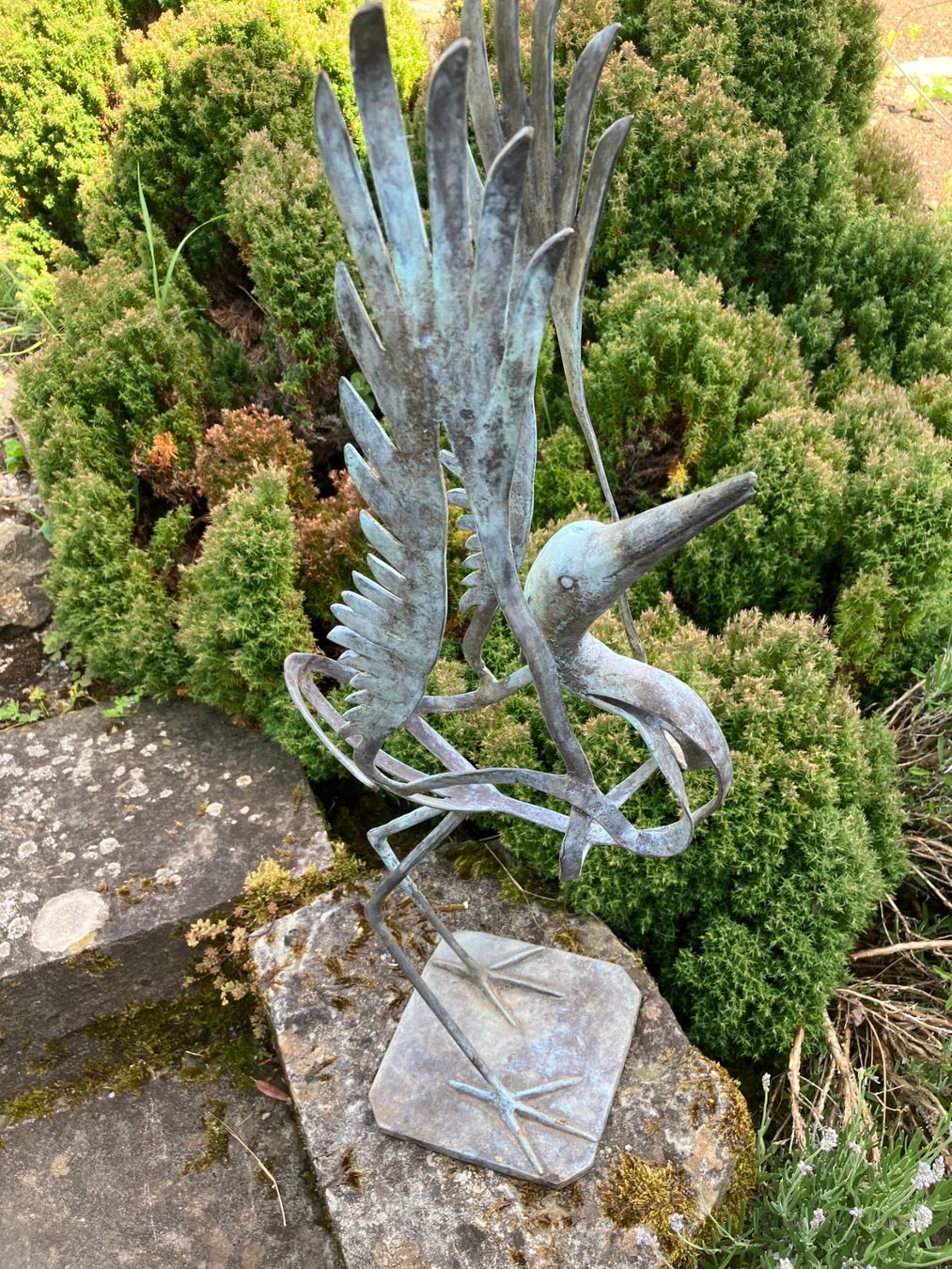 Sculture & Statue: Eisenplastik, Reiher – Usato da Männedorf venduto da Amleto3 2