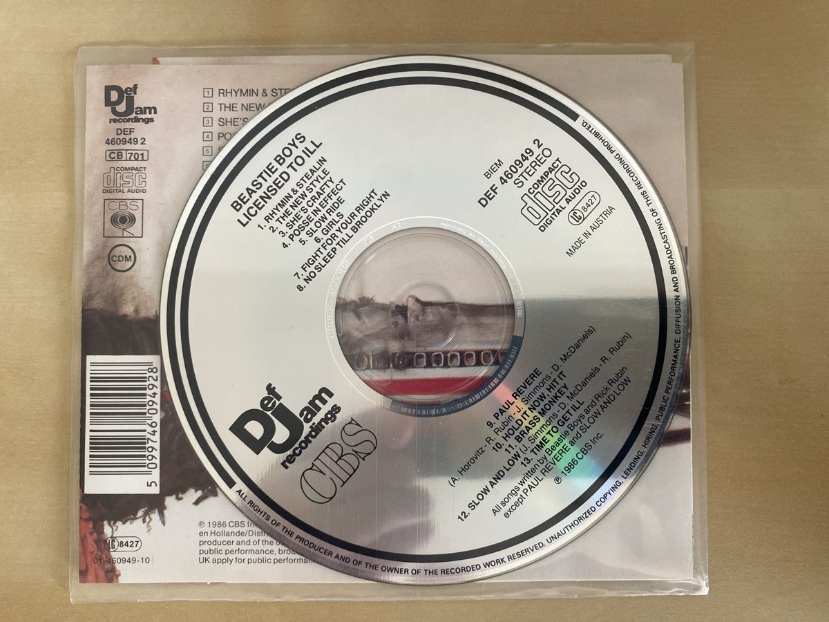 CD: Beastie Boys - Licensed to ill – Usato da Aarau venduto da AVO99 1