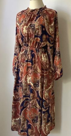 GANT Kleid in 34 XS Schönes Herbstkleid mit Paisley Muster