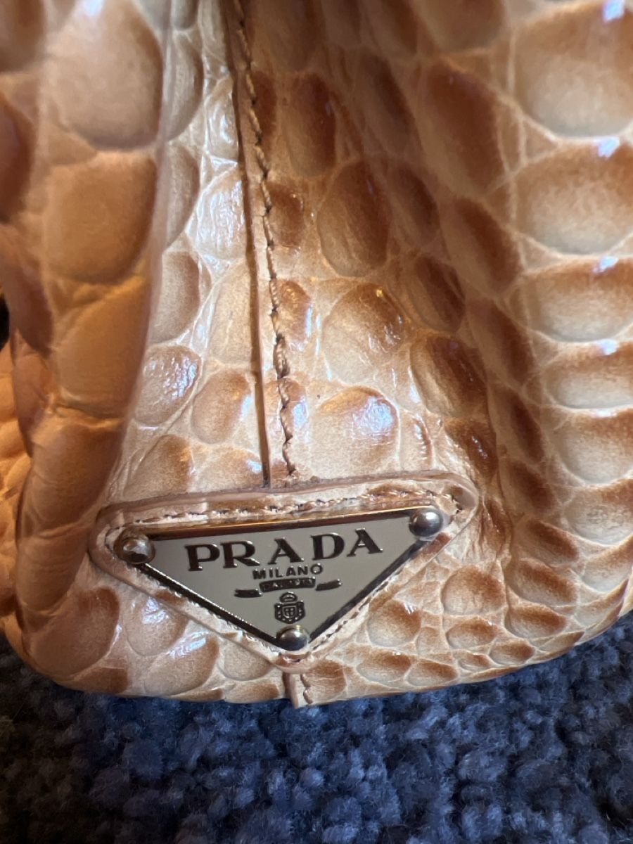 Prada Borse da donna: Geprüfte Prada Tasche mit Krokodil optik Luxus – Nuovo (secondo la descrizione) da Rotkreuz venduto da Migu2012 1