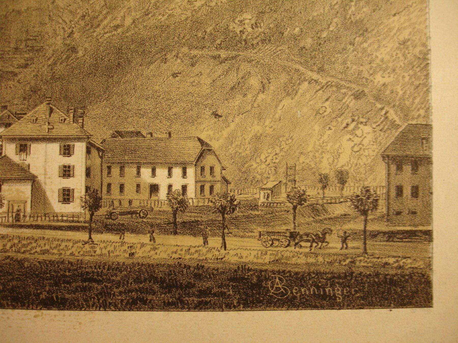 Grafica & Litografie: COL DES ROCHES, LITHOGRAPHIE 1881 – Usato da Grüningen venduto da Kartensammler 4