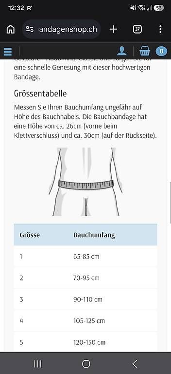 Gürtel: Cellacare abdominal classic - Bauchbandage – Gebraucht aus Grüningen von luz_lsr2 2