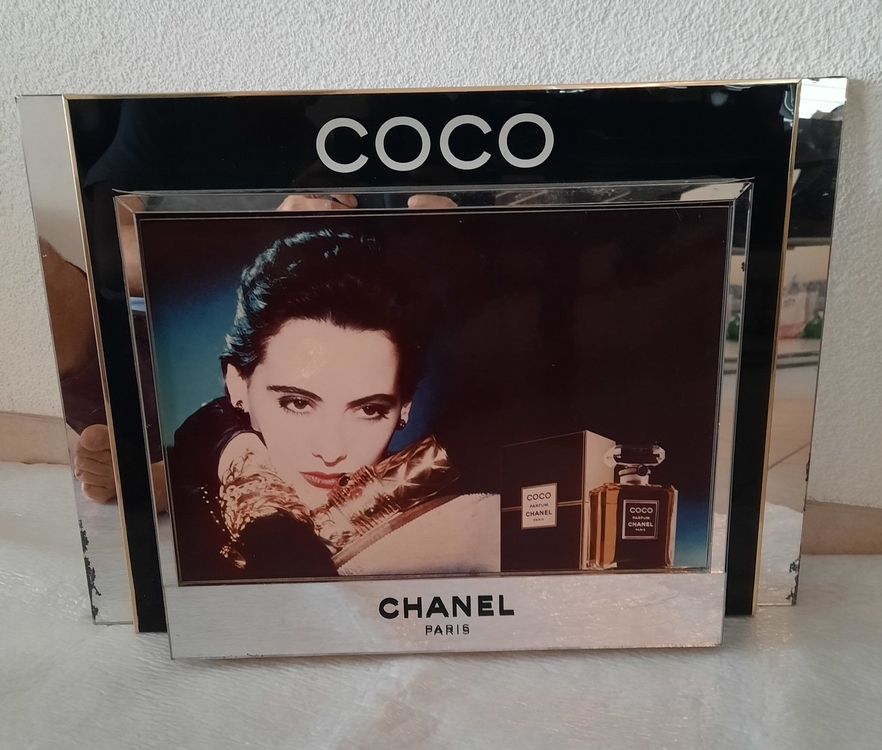 Coco CHANEL Werbung Perfume Reklame Schild 1980's - 57cm (Gebraucht) in ...