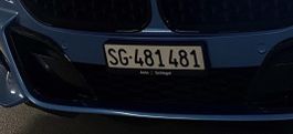 Nummernschild SG 481 481