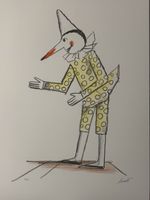 Emanuele Luzzati – Pinocchio – grande serigrafia 19/75 firma
