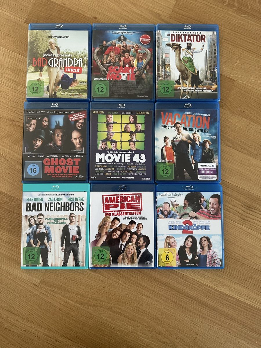 Alle DVDs: Blueray Set Comedy – Gebraucht aus Wetzikon ZH von Dariopellanda1992