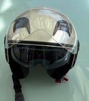 Motorfahrhelm mit Visier und Sonnenvisier - Grösse S
