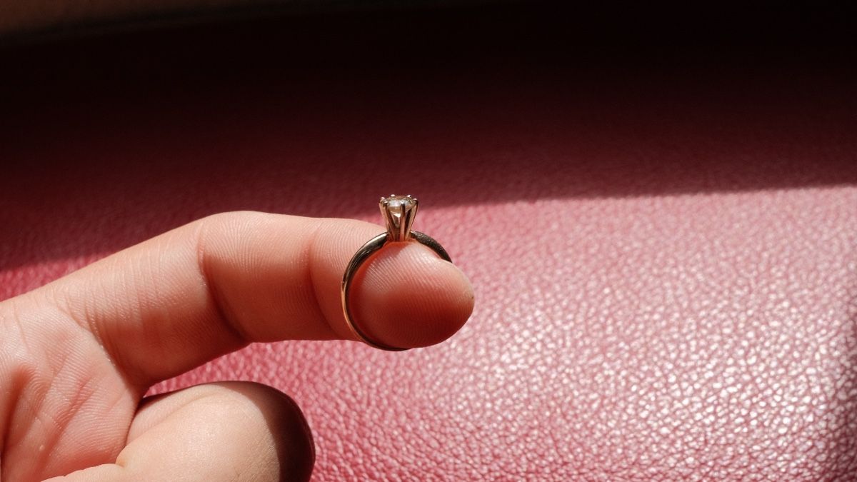 Anelli: Solitärring mit Diamant und Zertifikat – Usato da Zürich venduto da mac1963mac 3