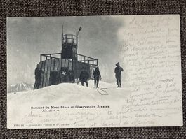 alte Ansichtskarte, Mont-Blanc Observatoire 1903