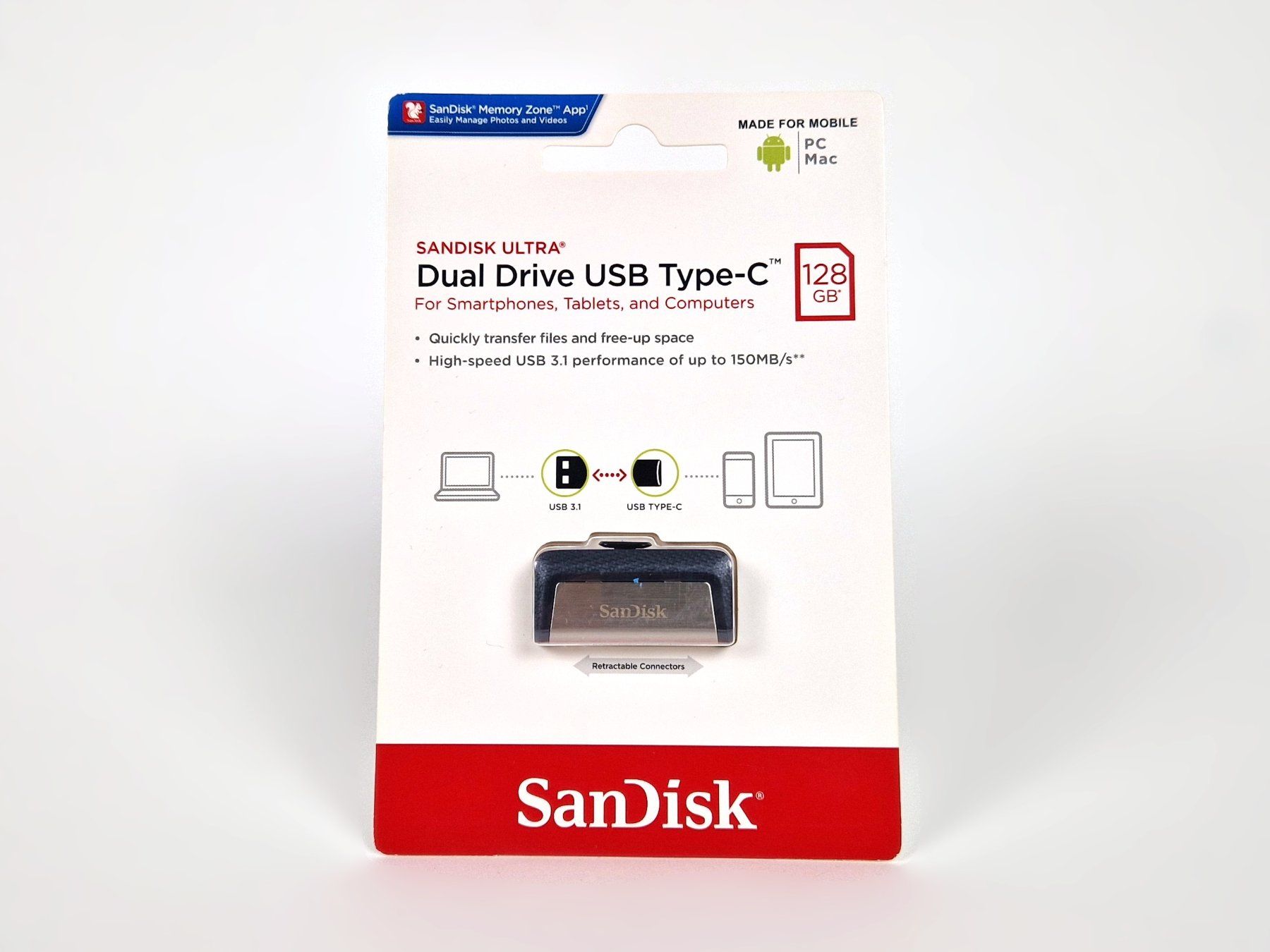 Sandisk Chiavette USB: SANDISK Ultra Dual Drive USB Type C, 128GB – Nuovo e nell'imballaggio originale da Basel venduto da Restwert_Basel