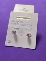 Swarovski ohringe Rosa farbig Grosse 7 mm
