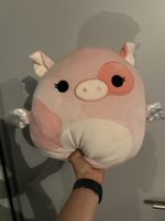 Plueschfigur Schwein Rosa mit Fluegeln guter Zustand