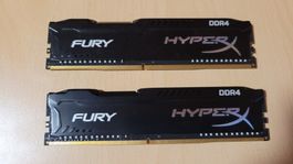 HyperX Fury DDR4 2x8GB 2666mhz CL16 RAM, guter Zustand