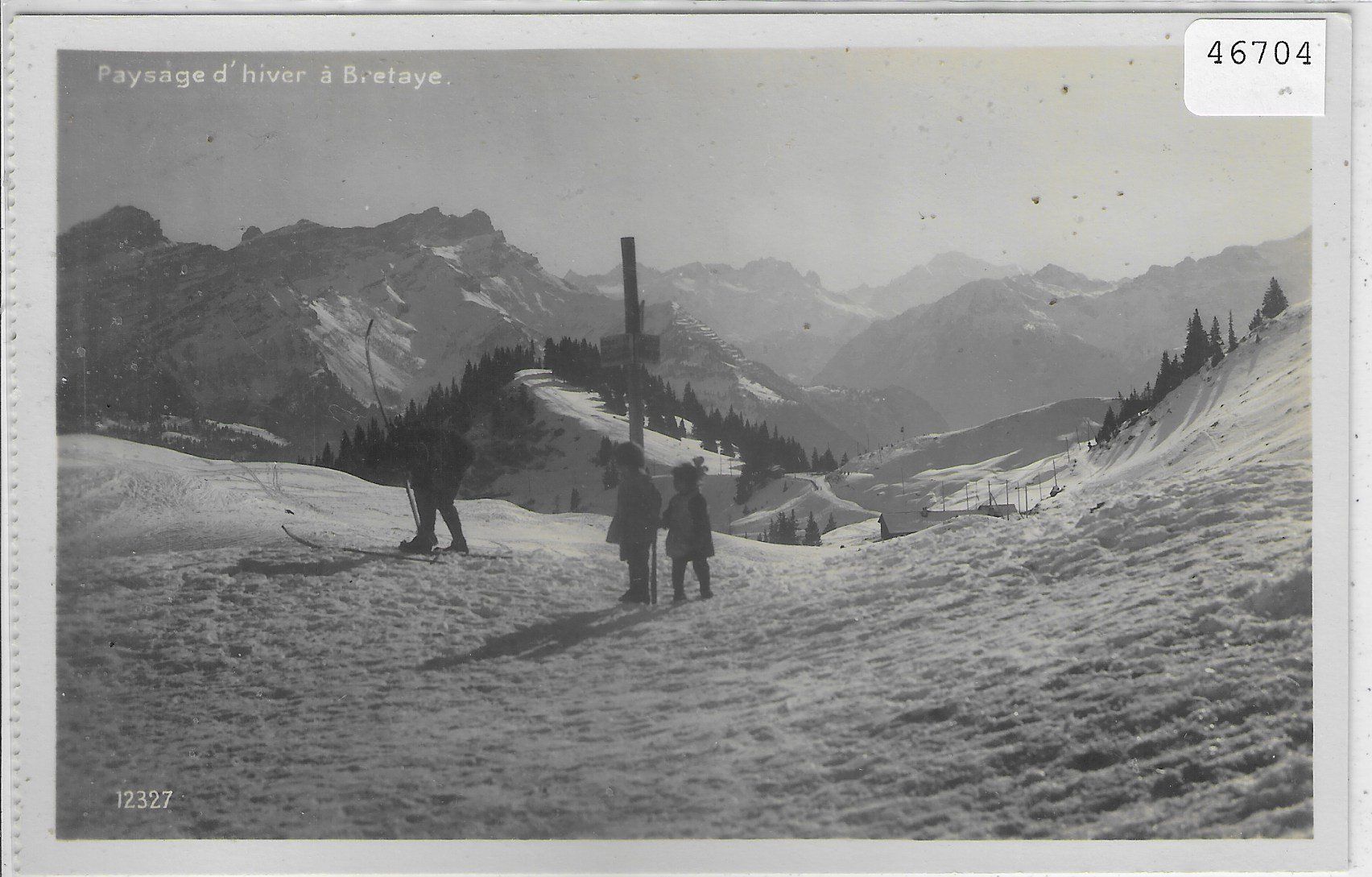 Cartoline postali: Paysage d'hiver a Bretaye – Usato da Ettingen venduto da Kartenplanet