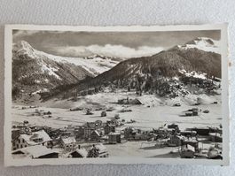Alte Ansichtskarte Davos-Dorf Winterlandschaft 1942