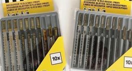 10 Sägeblätter Holz+Metall für Stichsäge