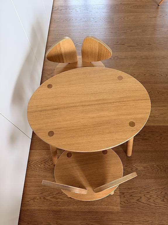 Set di tavolo e panche: Nofred Mouse Tisch mit 2 Stühlen – Usato da Kilchberg ZH venduto da ChristineVF 1