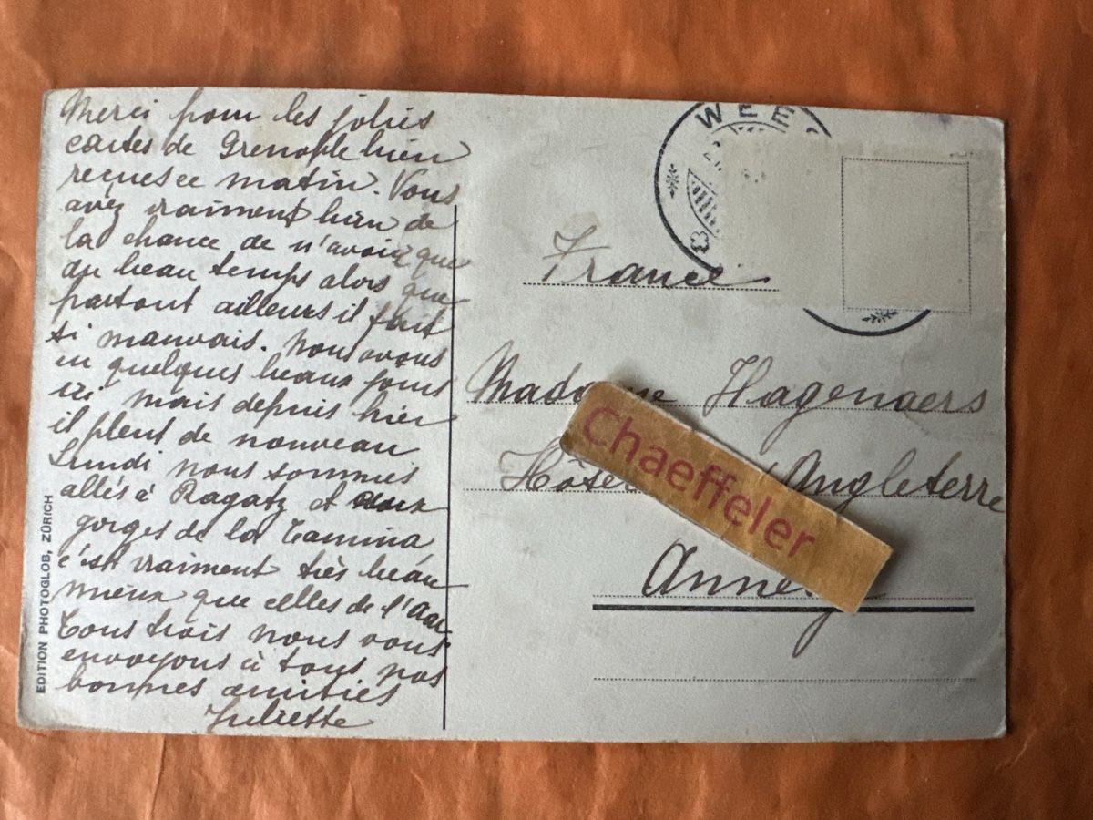 Cartoline postali: Alte Ansichtskarte Murgschlucht, um ca. 1920 – Usato da Zürich venduto da Chaeffeler 1