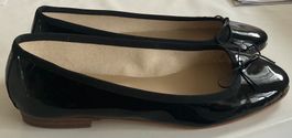Anniel ballerines en cuir verni noir