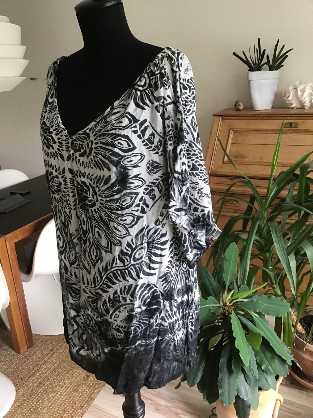 Tuniche: Standkleid aus Baumwollcrepe Gr. S – Usato da Birsfelden venduto da rah_8bfj 1