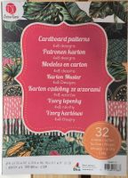 Decopapier Kartonbögen mit Glitzer Muster Mix Designs DIY