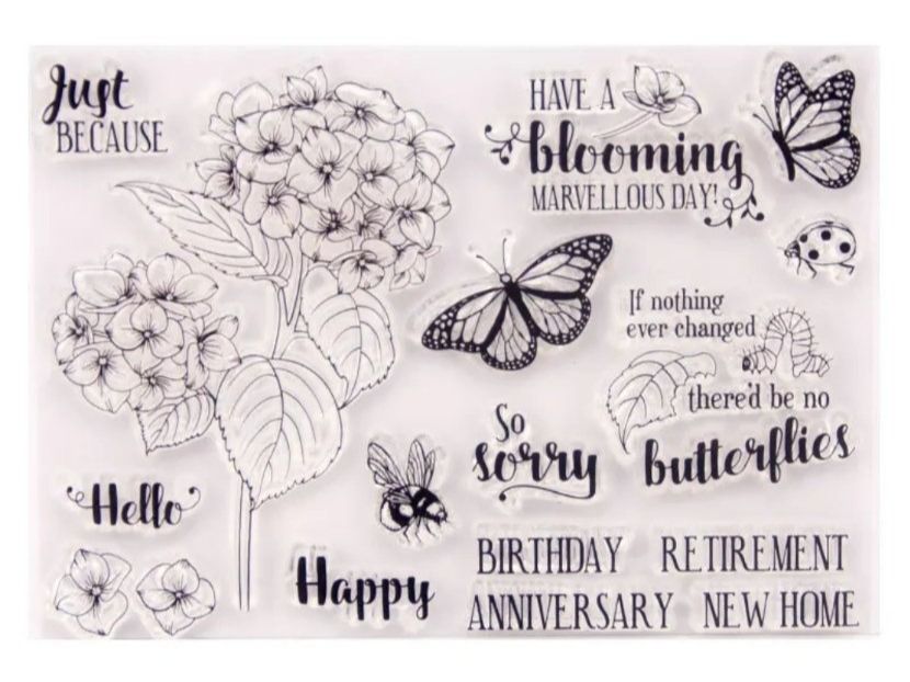 Timbri: Silikonstempel Nr.537, Glückwünsche, Blumen – Nuovo e nell'imballaggio originale da Gretzenbach venduto da Fliegepilz56 1