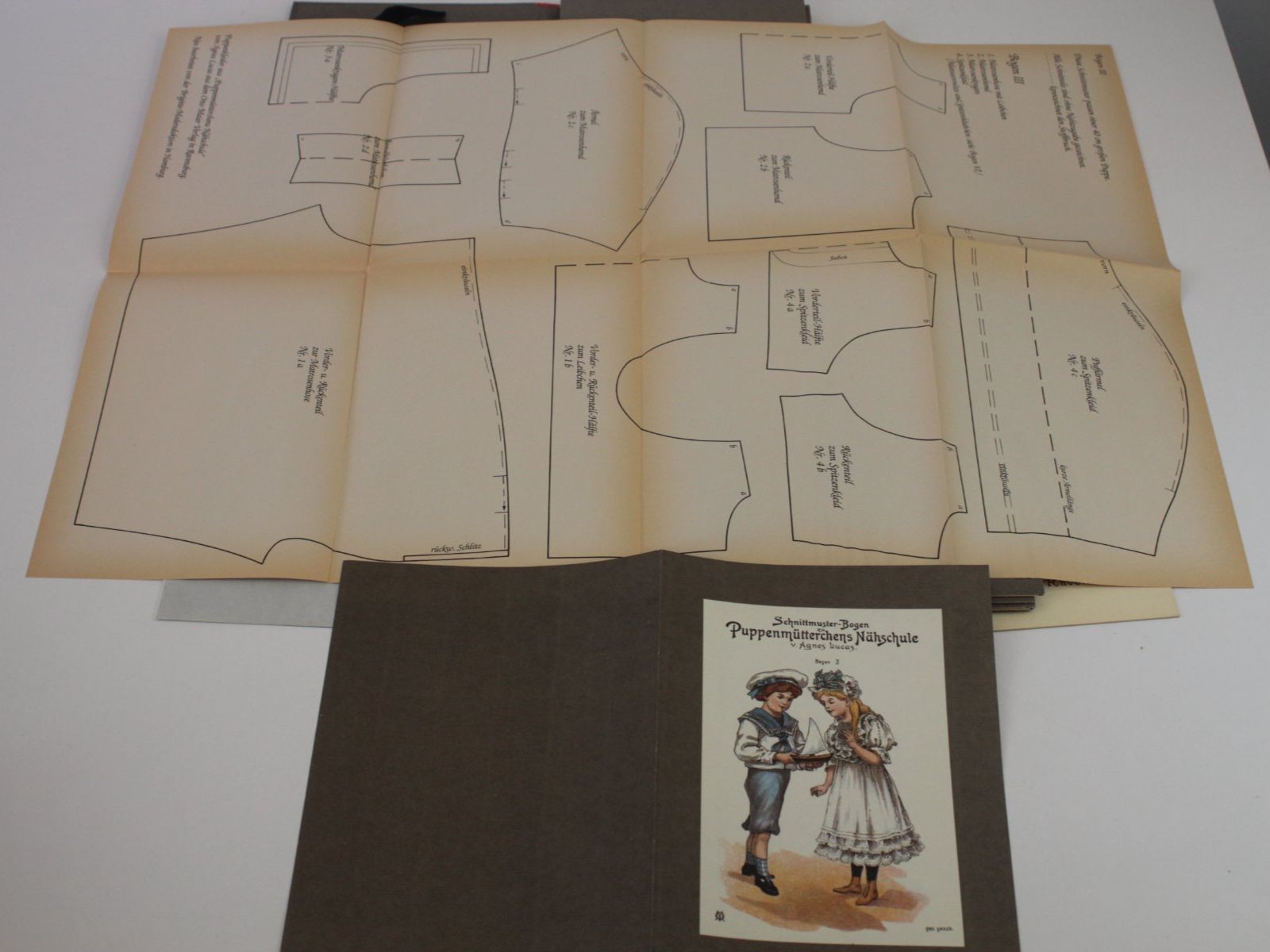 Cartamodelli: Vintage Puppen Schnittmuster Agnes Lucas Nähschule – Usato da Basel venduto da IRMAundFRED 1