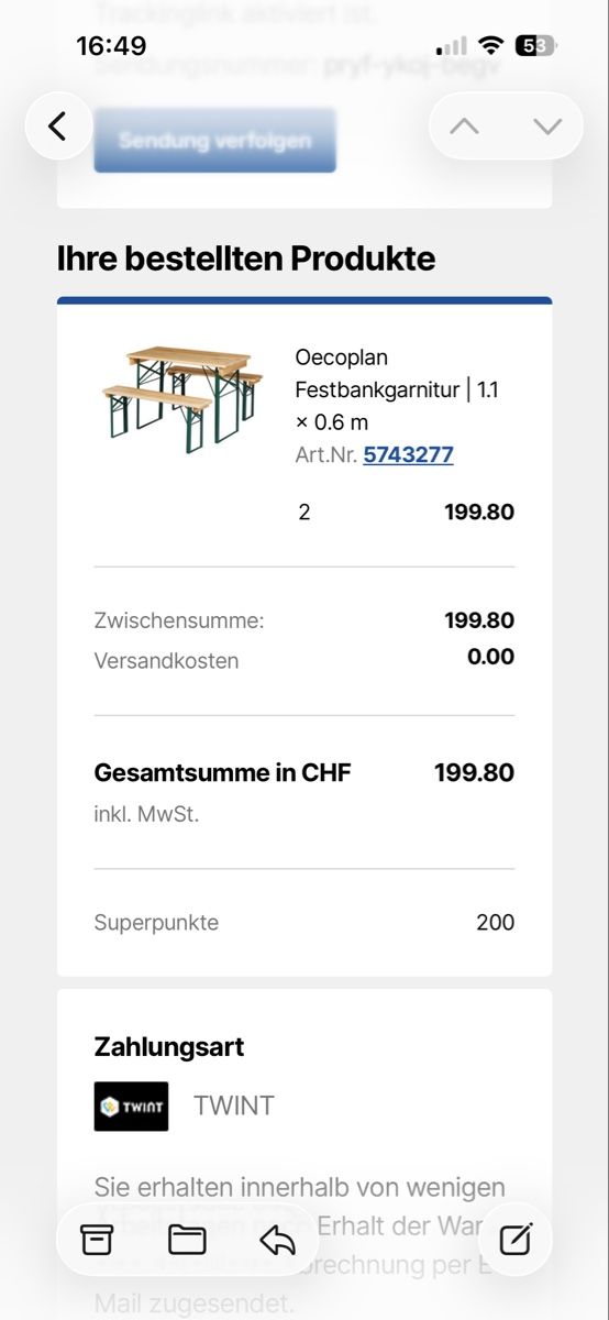 Panchine: 2x Festbankgarnitur - ungeöffnet; NP: CHF200 – Nuovo e nell'imballaggio originale da Uetikon am See venduto da gkosa 1