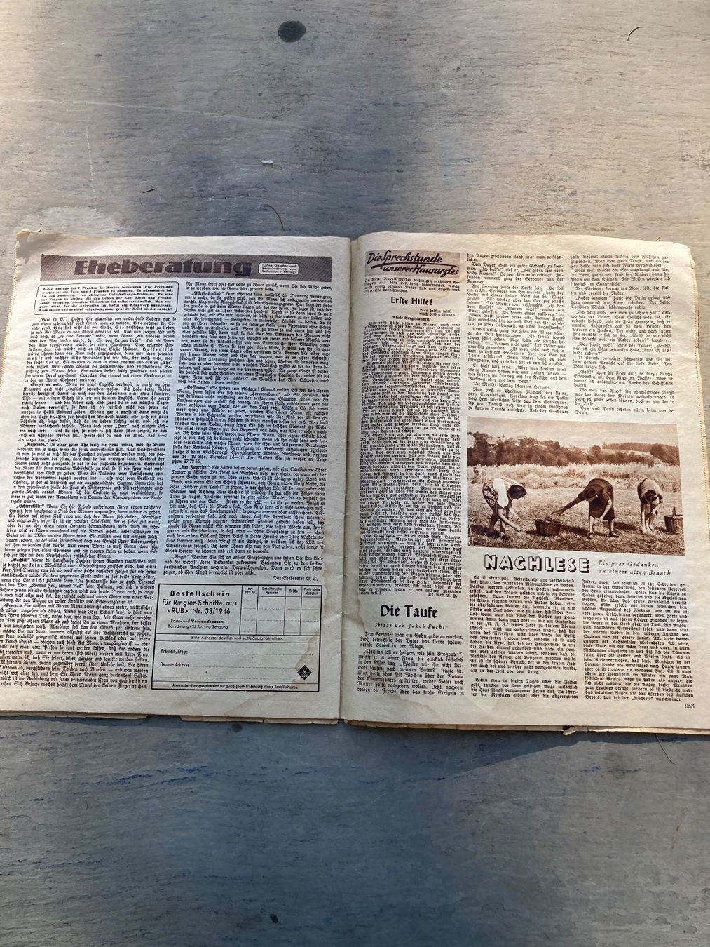 Riviste & Magazine: Ringiers Unterhaltung-Blatt, "Das gelbe Heft", 1946 – Usato da Moerschwil venduto da Corsica61 5