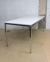 Schlichter Tisch mit Chromstahl 180x80cm 