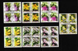 SATZ HEILPFLANZEN 2003 im VIERERBLOCK ERSTTAGSTEMPEL