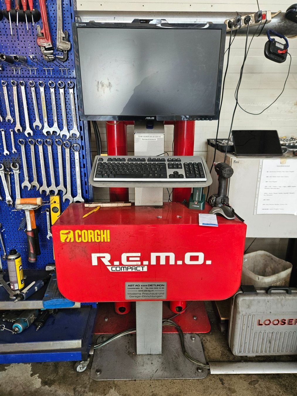 Corghi Messen: Achsmessanlage REMO von Corghi – Gebraucht aus Schupfart von Schlagi1 1